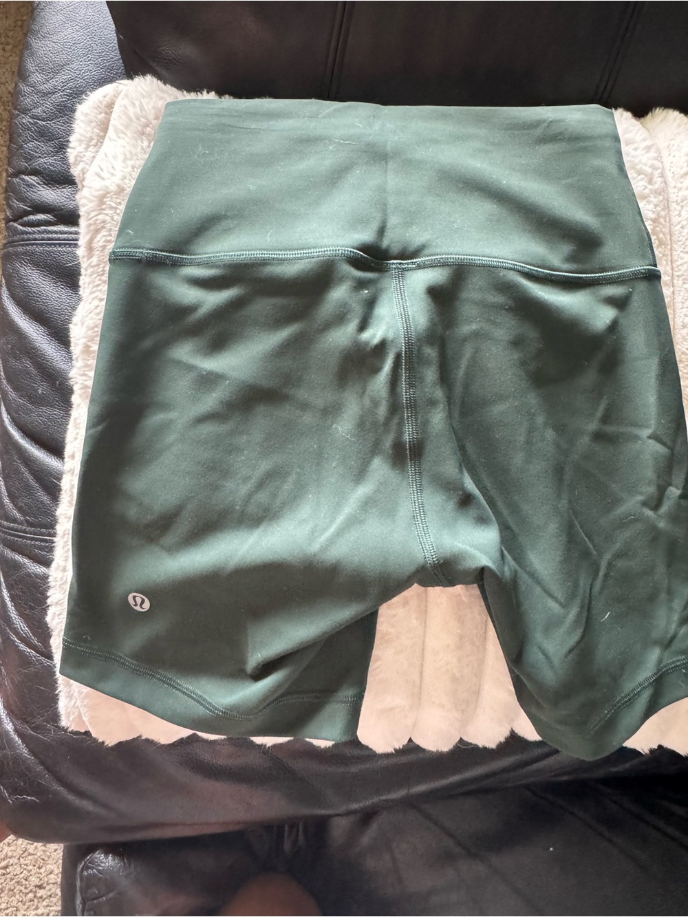 lululemon athletica Deep Green High-Rise Bike Shorts